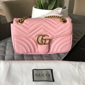 Gucci Marmont pink bag